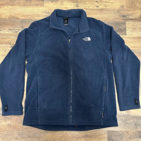 The North Face jacket Navy Full-Zip Fleece - Picture 1 of 8